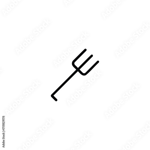 Three Tined Pitchfork Icon