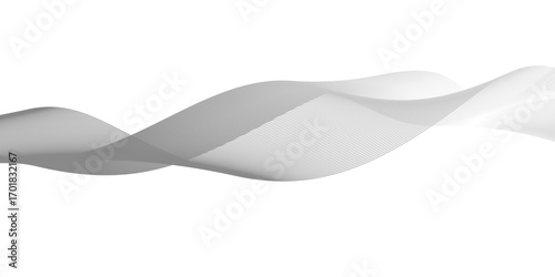 Technology abstract lines on white background. Wave curve lines banner background design. Abstract digital motion lines. Twisted curve lines and blend effect mesh.