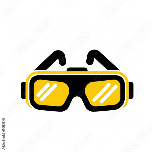 Vector art of virtual reality goggles icon