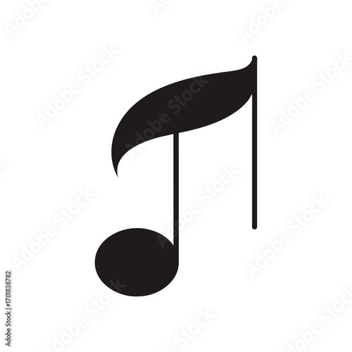 black music note