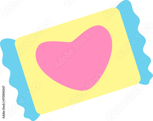 sweet colorful candy cartoon