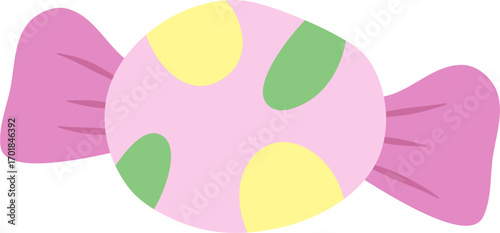 sweet colorful candy cartoon