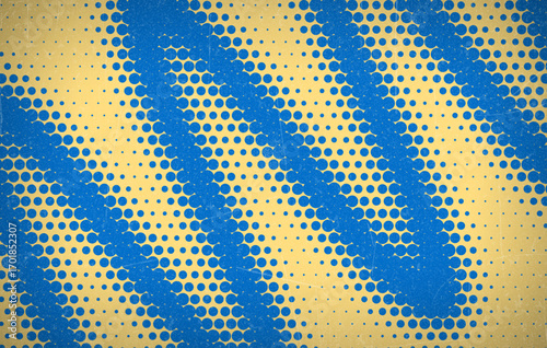 Grunge halftone gradient background. Faded grit noise texture. Colorful wallpaper. Retro pixelated backdrop. Anime or manga style comic overlay. Vector graphic design textured Grunge scratch template.