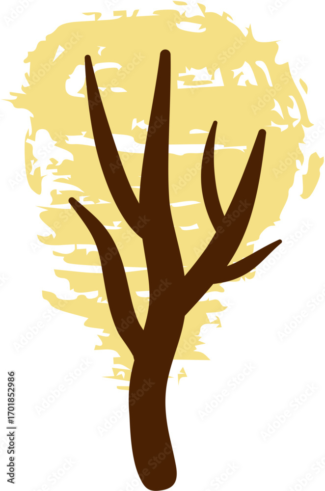 Obraz premium autumn tree illustration