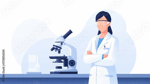 Illustrator of A Doctor With Their Instrument