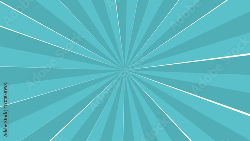 Teal Sunburst Background Vibrant Radial Design for Projects