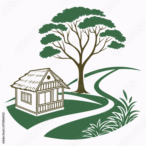 house and tree