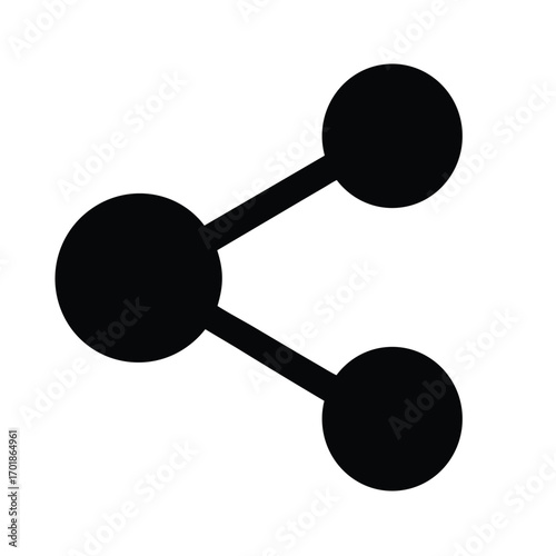 share icon silhouette on white background.