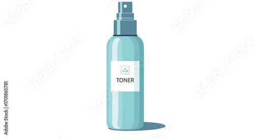 Refresh your skin with this stylish toner spray bottle for a healthy glow perfect for beauty ads and skincare promotions minimalist design, Generative AI.