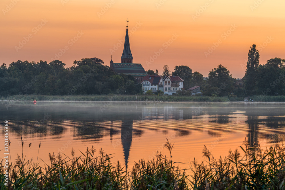 Obraz premium Sunrise, Havelland close to Potsdam, Brandenburg, Germany
