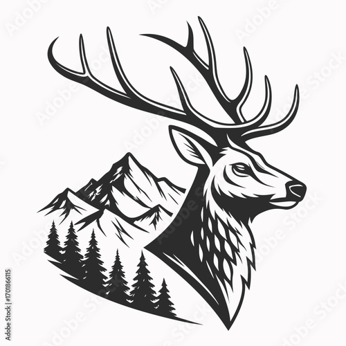 deer vector illustration