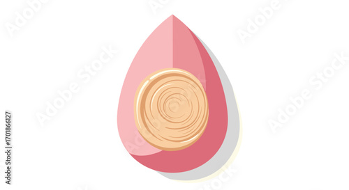Beauty blender sponge for applying foundation and makeup essential beauty tool for flawless skin perfect for cosmetics brands and beauty tutorials, Generative AI.