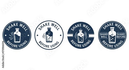Instructions for shaking products before use for better mixing and consistency