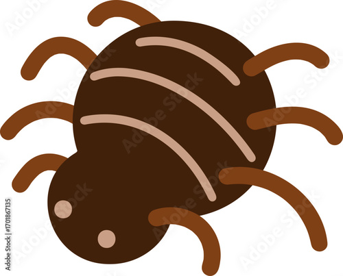 vector illustration of a cartoon bug