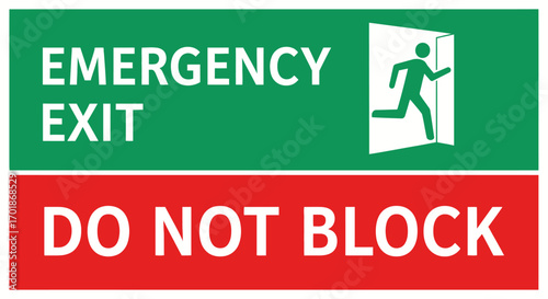 Emergency Exit Signage Instructions for Ensuring Safe Evacuation Procedures and Preventing Obstructions