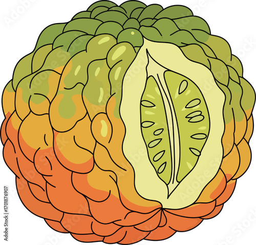 Hand-drawn Citron Illustration