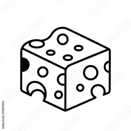 white dice vector illustration