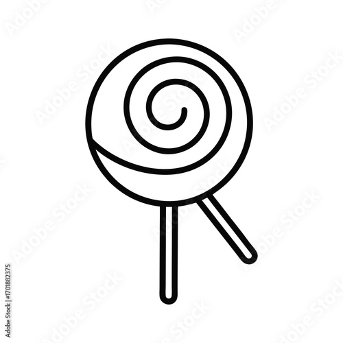 set of colorful lollipops on white background