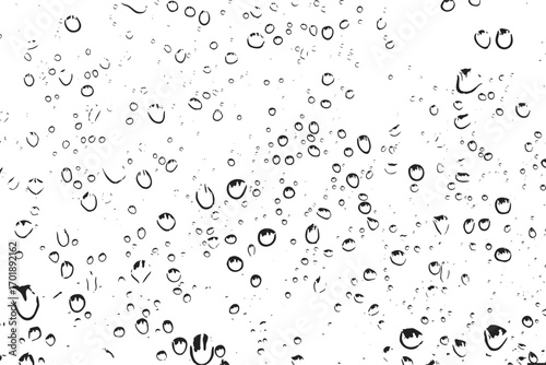 Rainy day texture, Abstract water drops, Distressed glass surface, Grunge rain on window