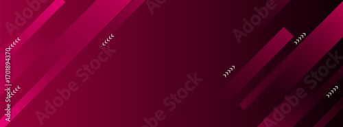 Deep red gradient background with sleek diagonal stripes.