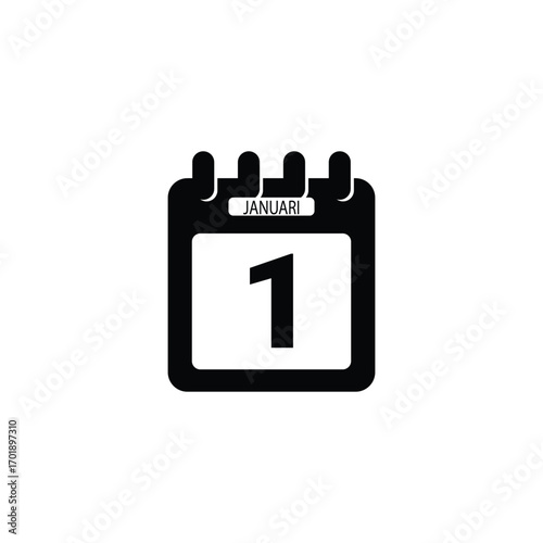 : 1 Januari calender icon