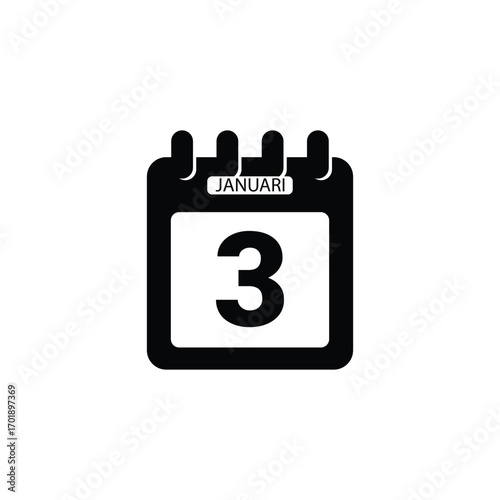 : 3 Januari calender icon.