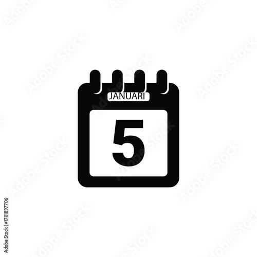 : 5 Januari calender icon