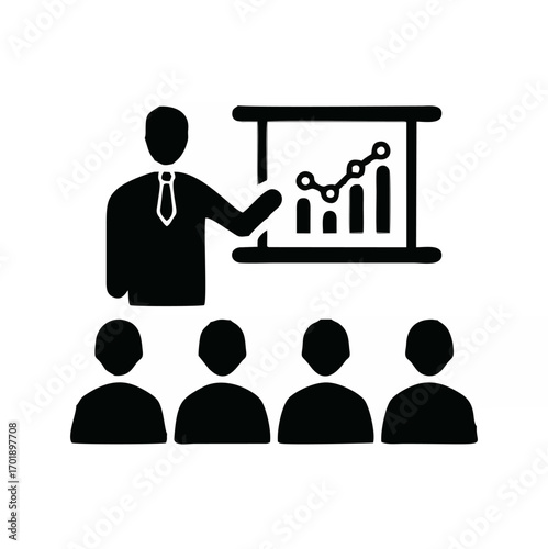 Business meeting, group, pres...