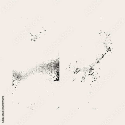 Dusty surface of glass vector grainy texture.