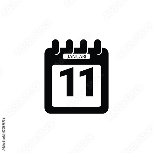 : 11 Januari calender icon.