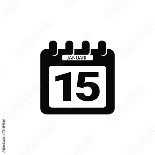  15Januari calender icon.