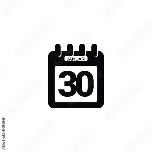 : 30 Januari calender icon 