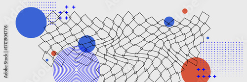 Flat abstract wireframe background vector design in eps 10