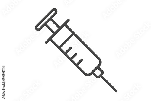 Syringe icon vector medical injection tool illustration for websites, books, cards, apps, healthcare design, transparent background, ordered set of syringe graphics