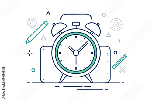 mini alarm clock time management morning wakeup tool