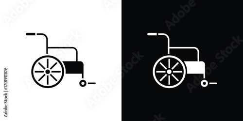 Wheelchair icon symbol for templates, web design and infographics