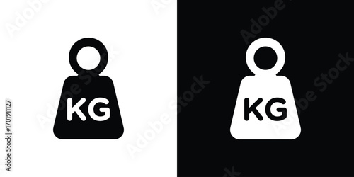 Weight icon symbol for templates, web design and infographics