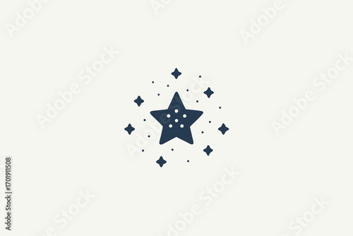 Star cluster minimal group of tiny twinkling stars