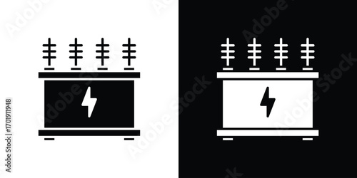 Transformer icon symbol for templates, web design and infographics