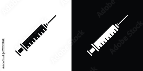 Syringe icon symbol for templates, web design and infographics
