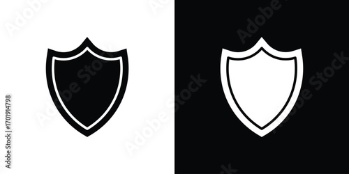 Shield icon symbol for templates, web design and infographics