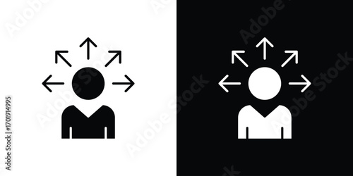 Self awareness icon symbol for templates, web design and infographics