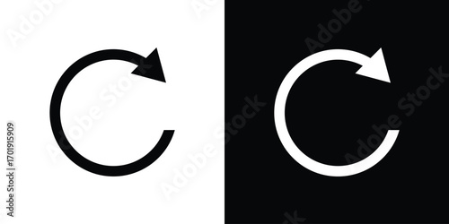 Refresh icon symbol for templates, web design and infographics