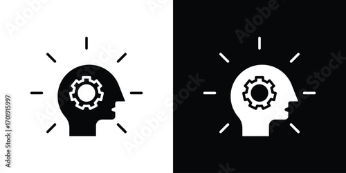 Realization icon symbol for templates, web design and infographics