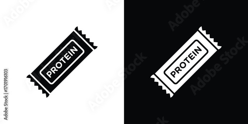Protein bar icon symbol for templates, web design and infographics