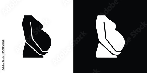 Pregnancy icon symbol for templates, web design and infographics