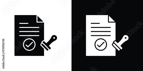 Permit icon symbol for templates, web design and infographics