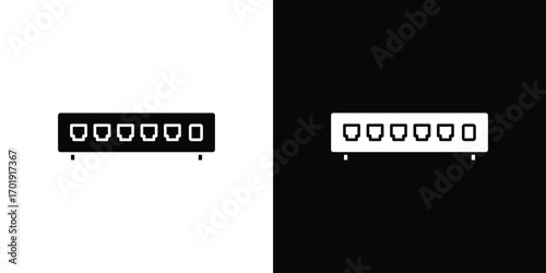 Network switch icon symbol for templates, web design and infographics