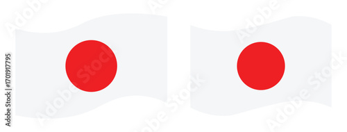 japan flag vector illustration – national symbol design. National flag of Japan. Vector illustration
