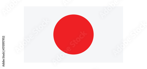 japan flag vector illustration – national symbol design. National flag of Japan. Vector illustration
